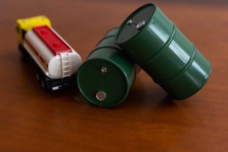 Toy car the truck with canister