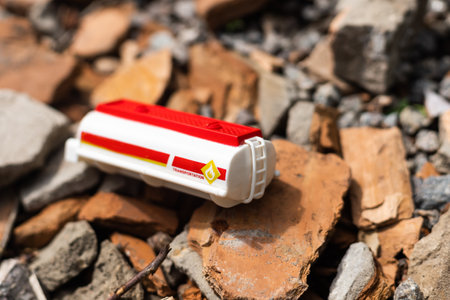 toy trailer of the truck, miniatureの写真素材