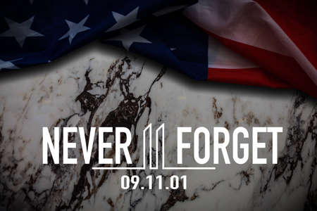 Patriot Day. September 11. We will never forgetの写真素材