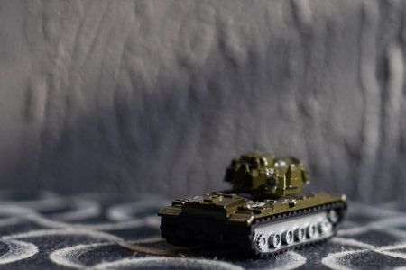 Toy RC model tank of the Second World Warの写真素材