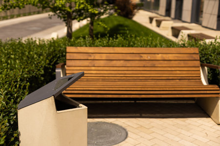 A bench over beautiful outdoor landscape