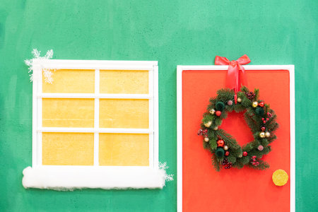 Christmas decoration for children. School and kindergarten.の写真素材