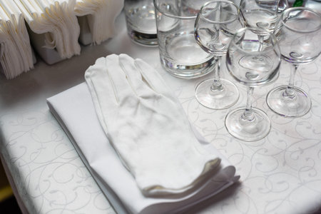 Beautiful table setting with floral decor