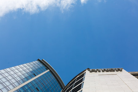 Urban gray Office Building Closeup
