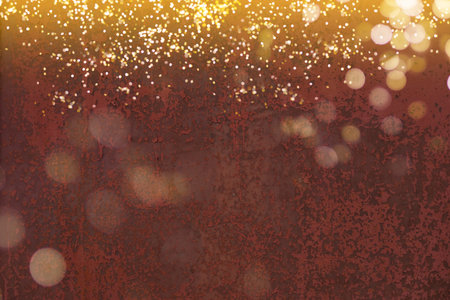 wall with lights, garlands, bulbs. texture rough background concrete plastered wall poster