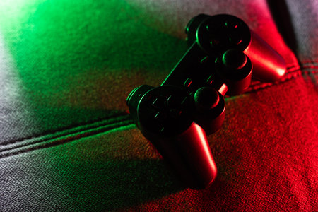 game joystick. Concept of gaming and entertainment.