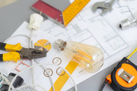 plan design sketchy and instrumentsの写真素材