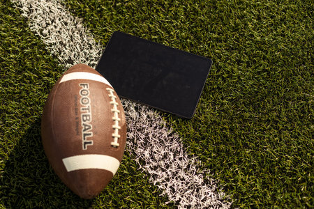Online sports betting concept. American football.