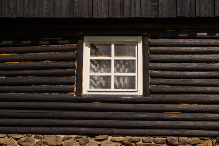 old wooden house log houseの写真素材