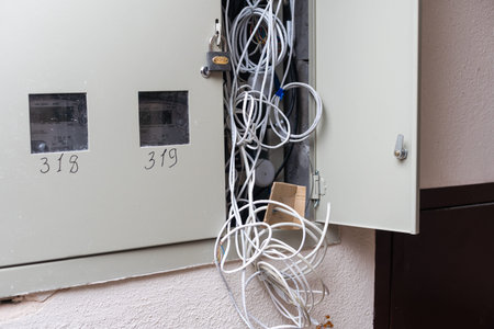 The installation of an electric home shield is carried out with a flexible copper wire