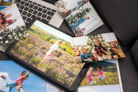 family photo, photoalbum, album. portfolio