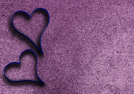 Banner. hearts on a background. Valentines Day. Copy space for inscriptions.の写真素材