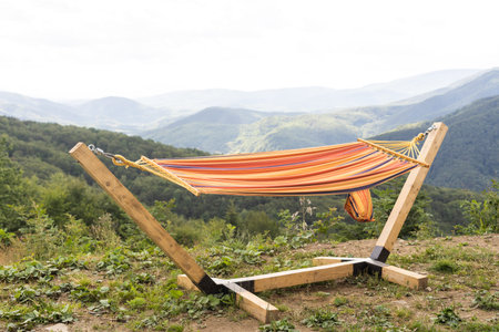 A hammocks for relaxing in the morning in beautiful natural
