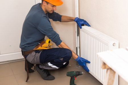 Heater Installation And Repair In House. Heat Pump Servicesの写真素材