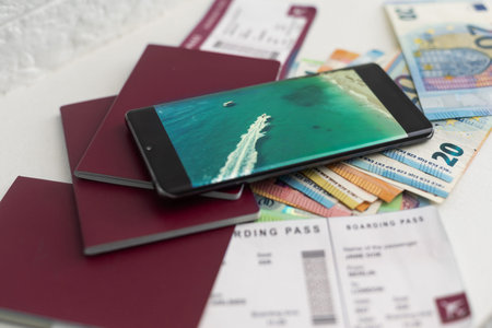 Preparing for the trip. Purchase of plane tickets. Documents money aviation