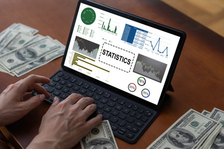 Business Research Data Economy Statistics Conceptの写真素材