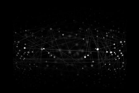 points line, virtual screen, global network connection and data exchanges worldwide, wireless connection futuristic, business network community and technology conceptの写真素材