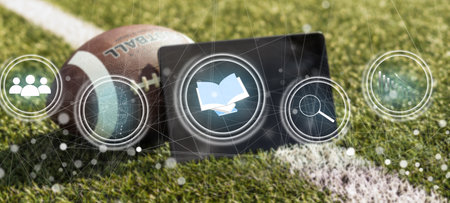 E-learning Education Internet Technology Webinar Online Courses concept.の写真素材