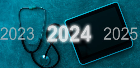 2023 2024 2025 new year concept and business challenge ideaの写真素材