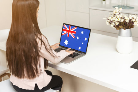 New Zealand National Flag Business Communication Connection Conceptの写真素材