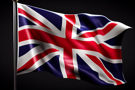 official flag of great britain.の素材