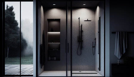 design. Bathroom with furniture. Bathroom interiorの素材