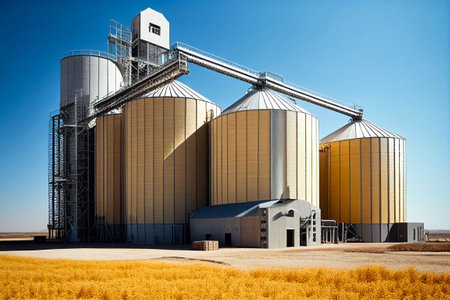 Plant for the extraction and processing of oil and gas. storage in tanks and barrels.の素材