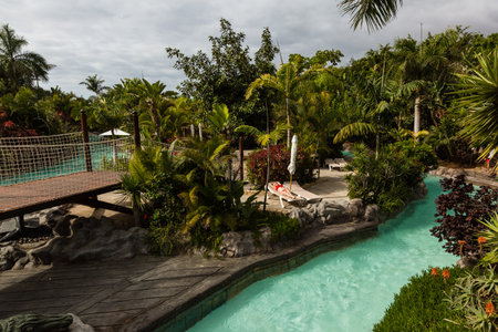 TENERIFE ISLAND, SPAIN - January 9: Siam Park on January 9, 2020 in Tenerife, Spain. Siam Park, the...