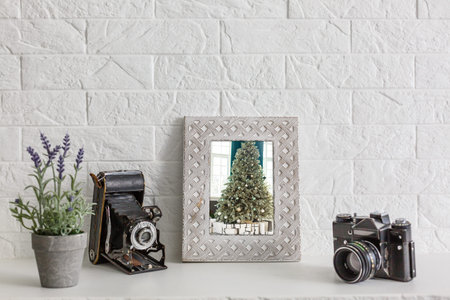 mock up frame in room