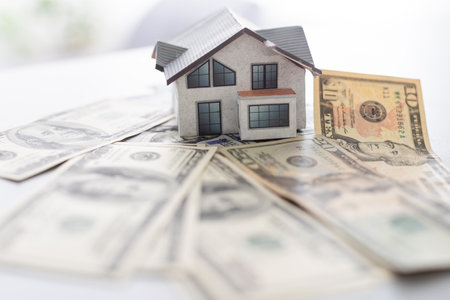 Investment, model house and moneyの写真素材
