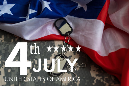 4th of July Independence Day backgroundの写真素材