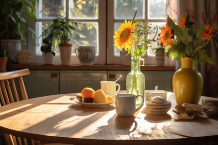 the buffet breakfast awaits you Generative AIの素材