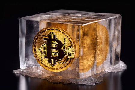 Bitcoin is a virtual currency, but this coin is a symbol of Bitcoin Generative AIの素材