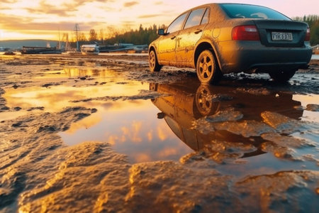 Environmental exclusion zone after chemical releases into the air and rivers of radiation chemical wasteの素材