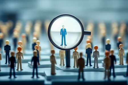 Staffing, Recruiting And Employee Selection Concept. Business Interview Generative AIの素材