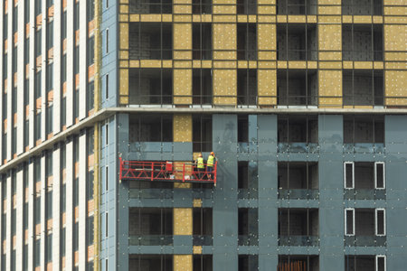 Thermal exterior insulation of a buildingの写真素材