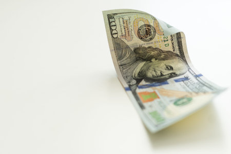 The new U.S. 100 dollar billの写真素材