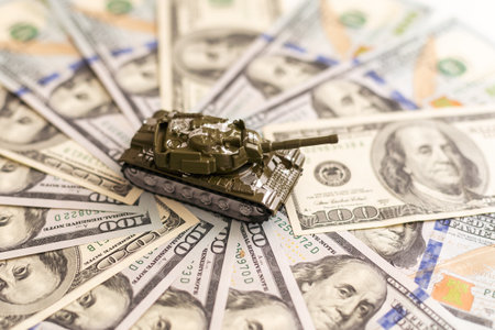 Background full of 100 us dollars. Business and finance.の写真素材