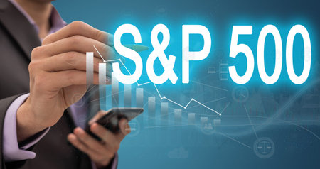 Financial Trading Business concept. American stock market index S P 500 - SPX