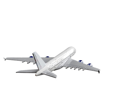 Airplane isolated on white background.