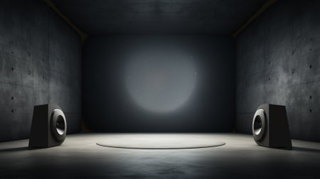 Background from voice loud speakersの素材