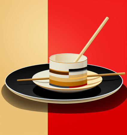 Coffee in cup on table backgroundの素材