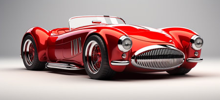 A CG render of a beautiful sport car 3d modelの素材