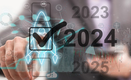 virtual interface target in the year 2024 icons, Plans to accelerate corporate expansion and growth...