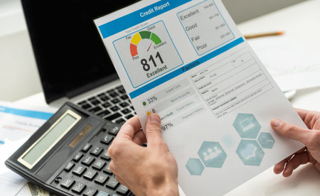 Credit Report Financial Banking Economy Conceptの写真素材