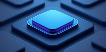 3D rendering of cyberpunk AI. Circuit board. Technology background. Central Computer Processors CPU and GPU concept. Motherboard digital chip. Tech science background.の素材