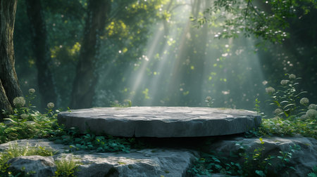 This is the sunbeams in the forestの素材