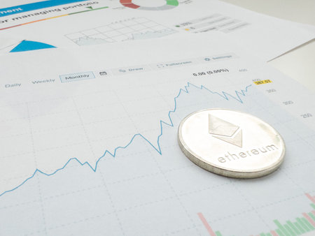 bitcoin silver golden money let profits run 3D rendering include chart stock market investment...
