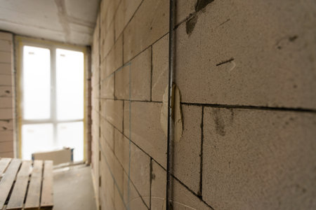 the initial stage of repair. Home repairの写真素材