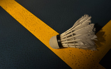 photo of shuttlecock to play badmintonの写真素材